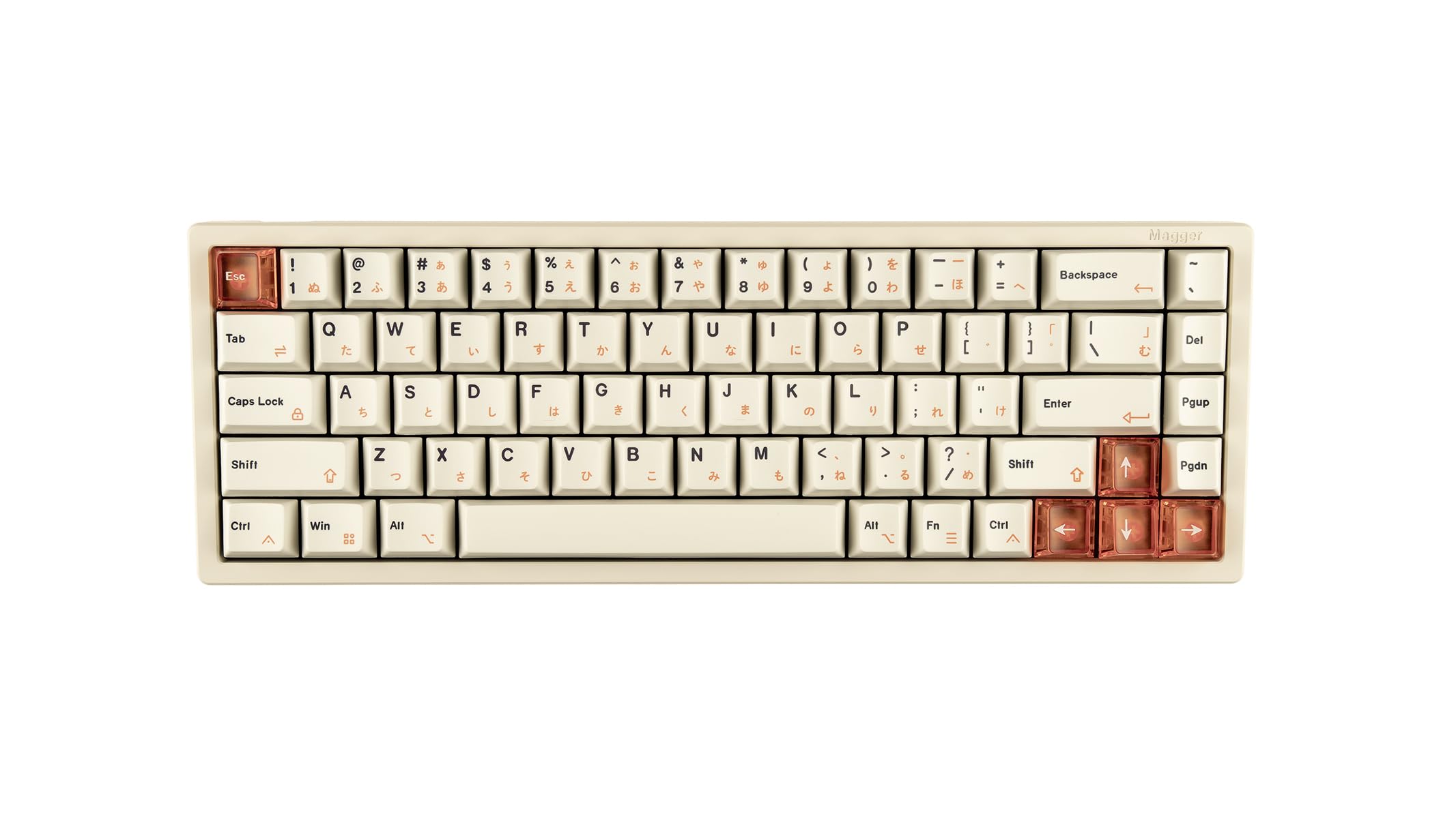 

LUMINKEY Magger 68 HE Performance White Японський авторизований дистриб’ютор Гарантовано швидкий запуск Ігрова клавіатура Повністю алюмінієвий корпус 8000 Гц RGB Дротовий USB