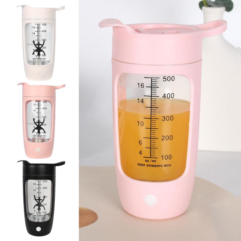 Elektrische Shakerflasche Hochgeschwindigkeits-Sicherheitsmischbecher für Protein Multifunktionale Mischbecher 600ml Fassungsvermögen USB Wiederaufladbar
