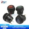 5pcs 20mm On-OFF 6A/250V 3 Pin Sealed Waterproof Car Auto Boat Marine Round Toggle SPST Rocker Switch Push Button with LED KCD1