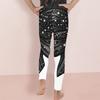 Girls Full Length Fitted Floral Printed Yoga Leggings Stretch Waist