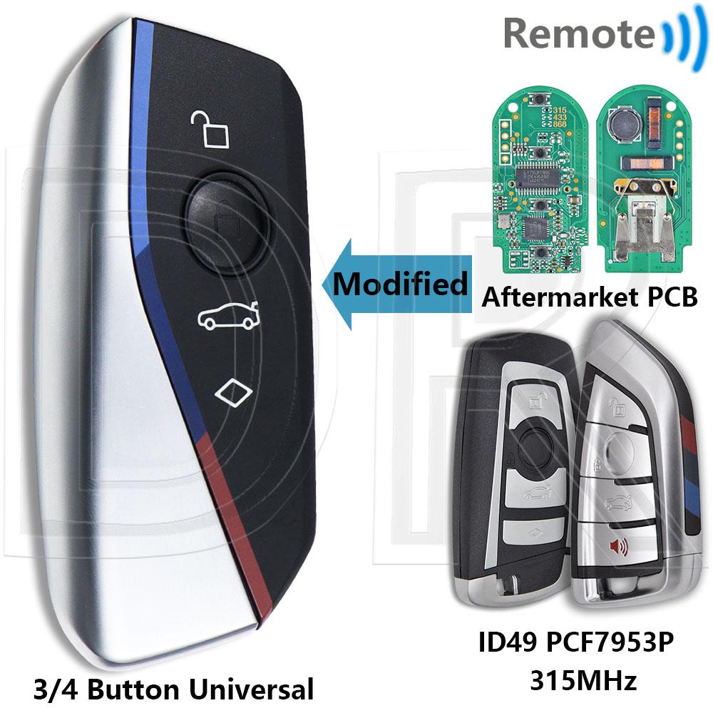 DR CAS4+FEM BDC Upgrade U-Stil ID49 PCF7945/53 315/433/868MHz Keyless Go Auto-Fernschlüssel für BMW 1 3 5 6 7 Serie F-Chassis