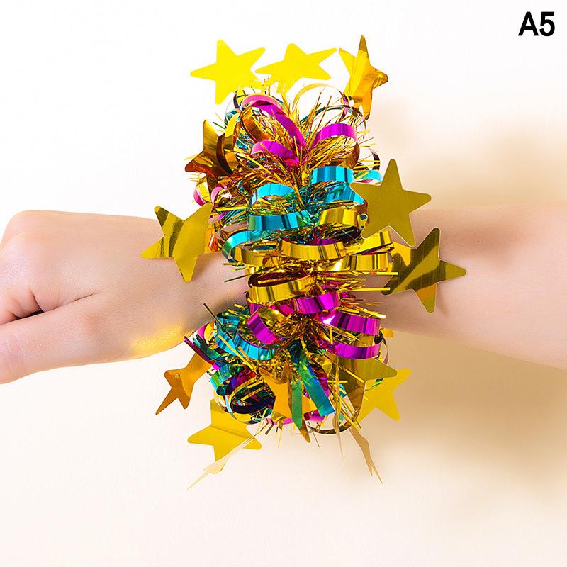 2Pcs Kids Game Pom Poms Apply To Sports Game 27 Styles Practical Cheerleading Cheering Flower Ball Sports Games Bracelet