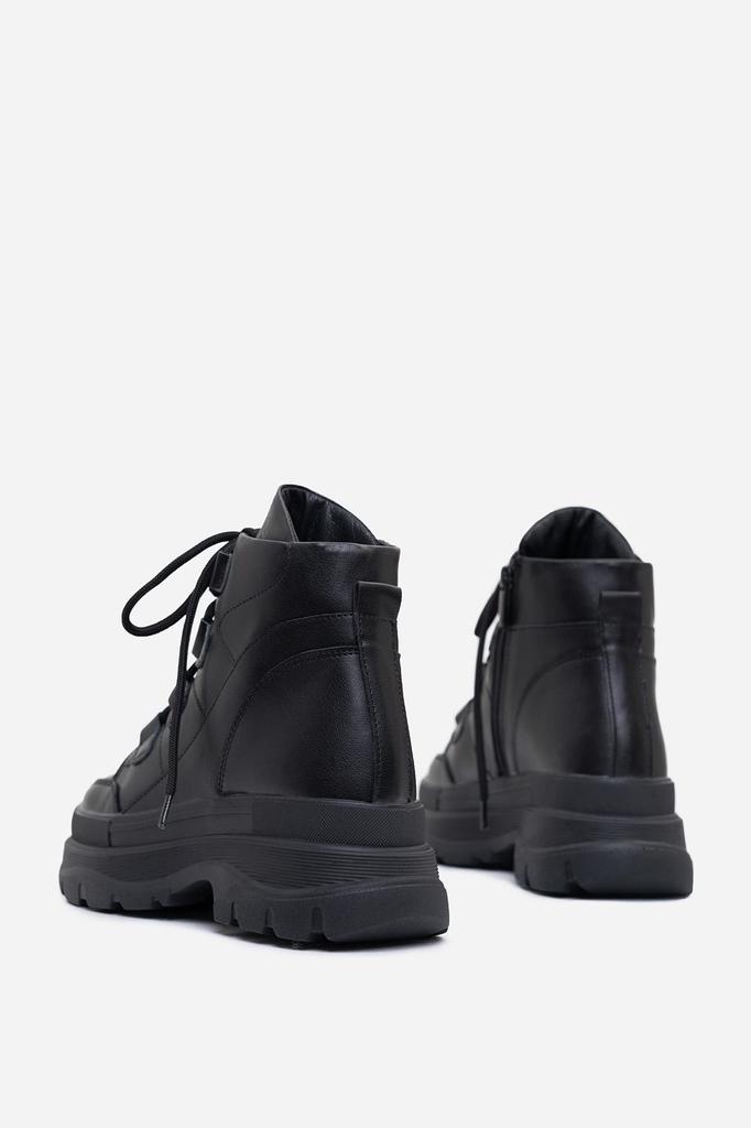 Winter Leather Boots with Fur ISSA PLUS