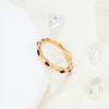 Einfacher Geometrischer Tropfring Damen Nischen Design High-End Ring, Titanstahl Galvanisierung Unregelmäßige Accessoires