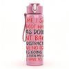 1PC I Came I Saw I Forgot Quote Print 750ml Color Plastic Sports Water Bottle Leakproof Flip Straw Lid Suitable for Sports Office Home Use