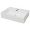 Vasque - vidaXL - 60,5x42,5cm - Céramique - Blanc - Rectangulaire