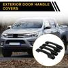 REPAIROCK Toyota 4Runner Door Handle Cover Set ABS Black Exterior Protector 2010-2019 4-Piece No Keypad Car Accessory Trim