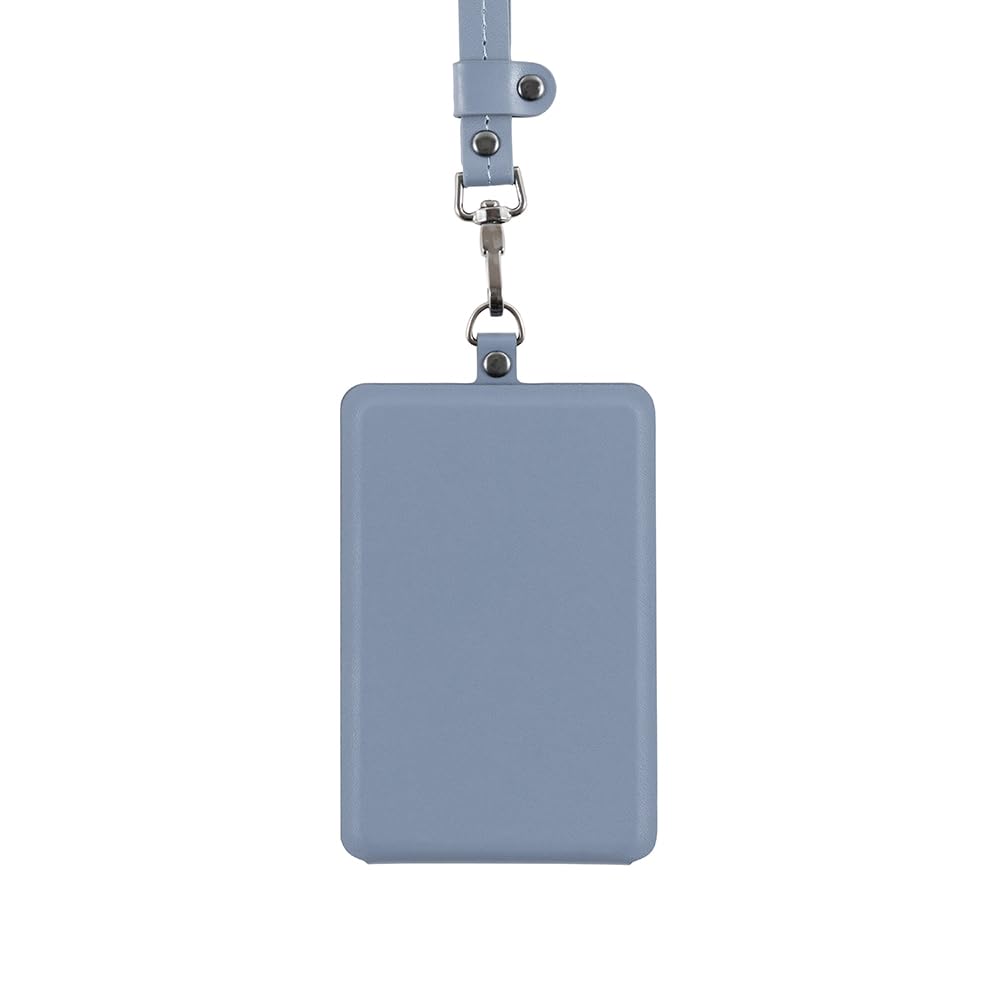 Nakabayashi Magto Magnetic ID Card Holder, Vertical Type, Mist Blue MGT-ID-02-B