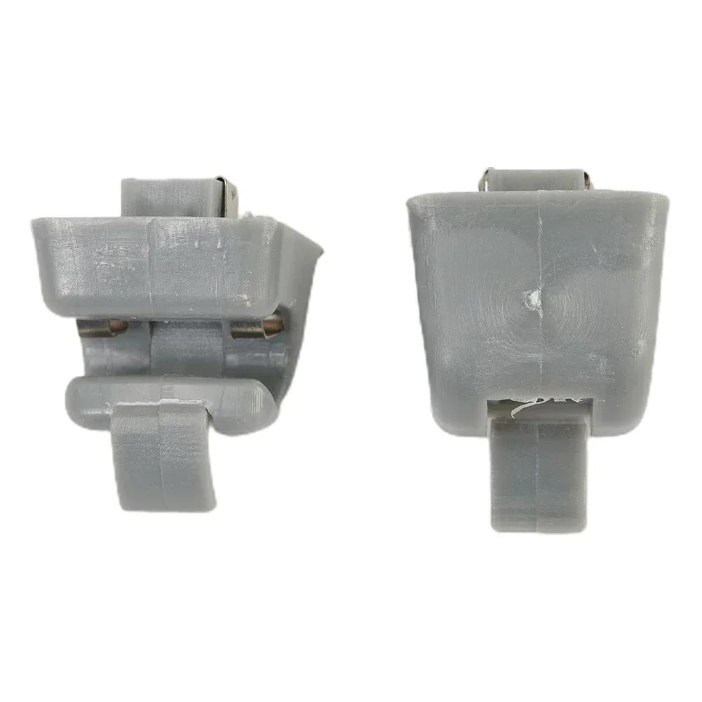 Auto-Sonnenblenden-Clips, graue Kunststoff-Clips 26-810-00-12-8412, passend für Mercedes-Benz W123 W124, Halterungshalter, Auto-Innenraum-Clips