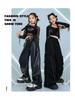 Completo da ballo jazz da ragazza: Top Corto a Maniche Lunghe in Rete con Bretelle, Costume da Esibizione Streetwear e da Passerella