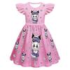 New Children'S Dress Cosplay Labubu Girls Flying Sleeve Skirt 3D Digital Printing