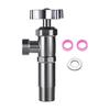 Practical Water Heater Angle Valves Stainless Steel Full Open Designs Cold Hot Water Supply Valves for Home Plumbing