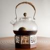 Indoor Tea Brewing & Barbecue Stove Set with Glass Teapot