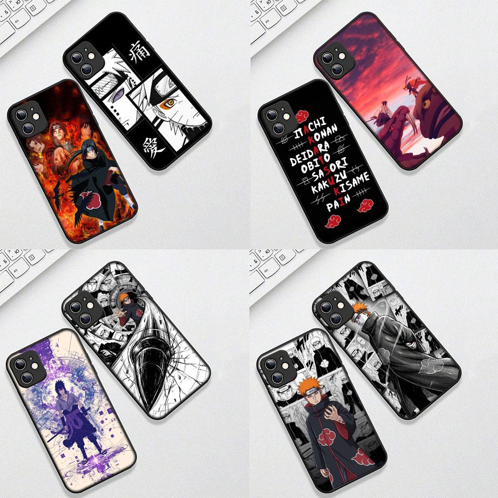 Itachi Uchiha Pain Sasuke Narutos Akatsuki Cover for Apple iPhone 13 12 Mini XS 11 Pro Max 7 8 Plus + XR SE 2022 2020 SE3 Case