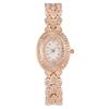 New Fashion Casual Women Watches Full Diamond Oval Dial Bracelet Bracelet Women Fashion Versatile Quartz Watch Relogio Feminino