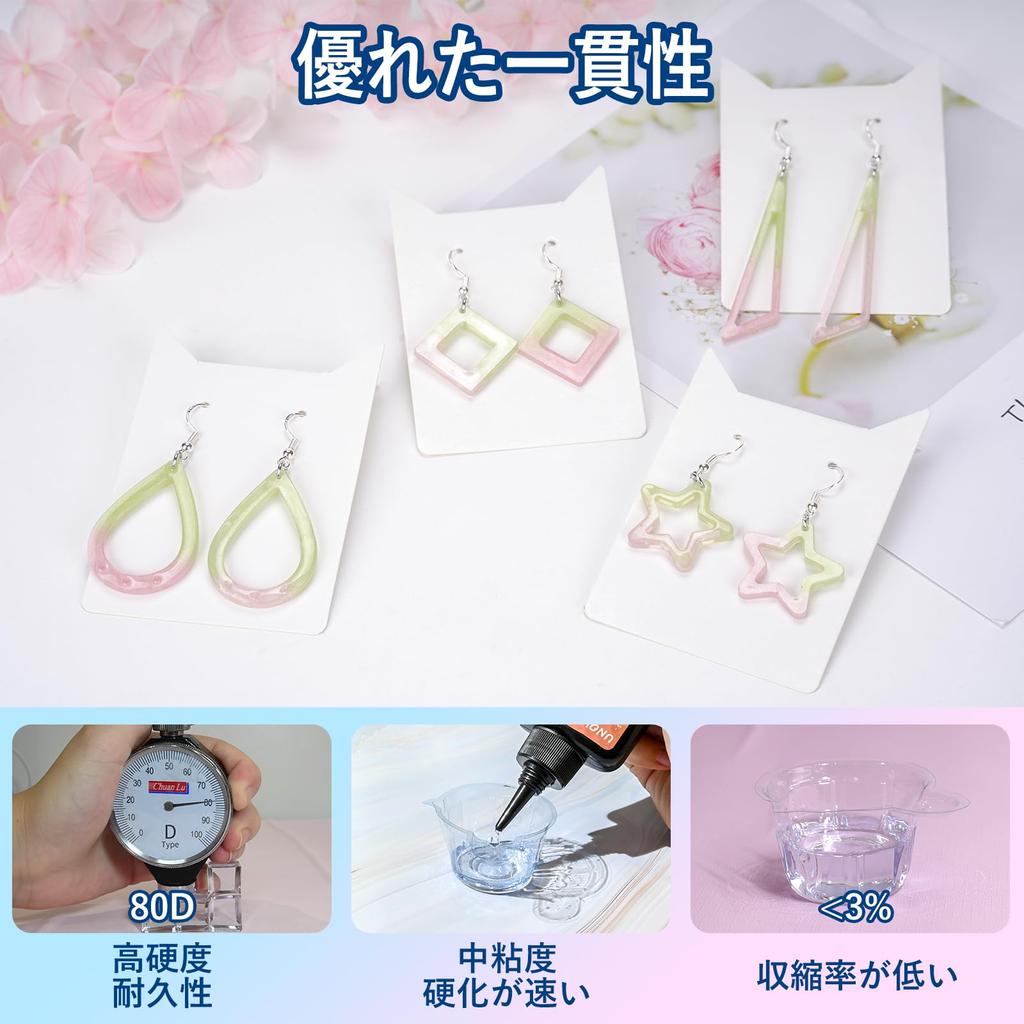 UNOKKI Resin Set for UV Resin Starter Kit Set for Resin Resin Resin UV Light for Resin Set for Includes All the Necessary Tools and Resin Liquid for