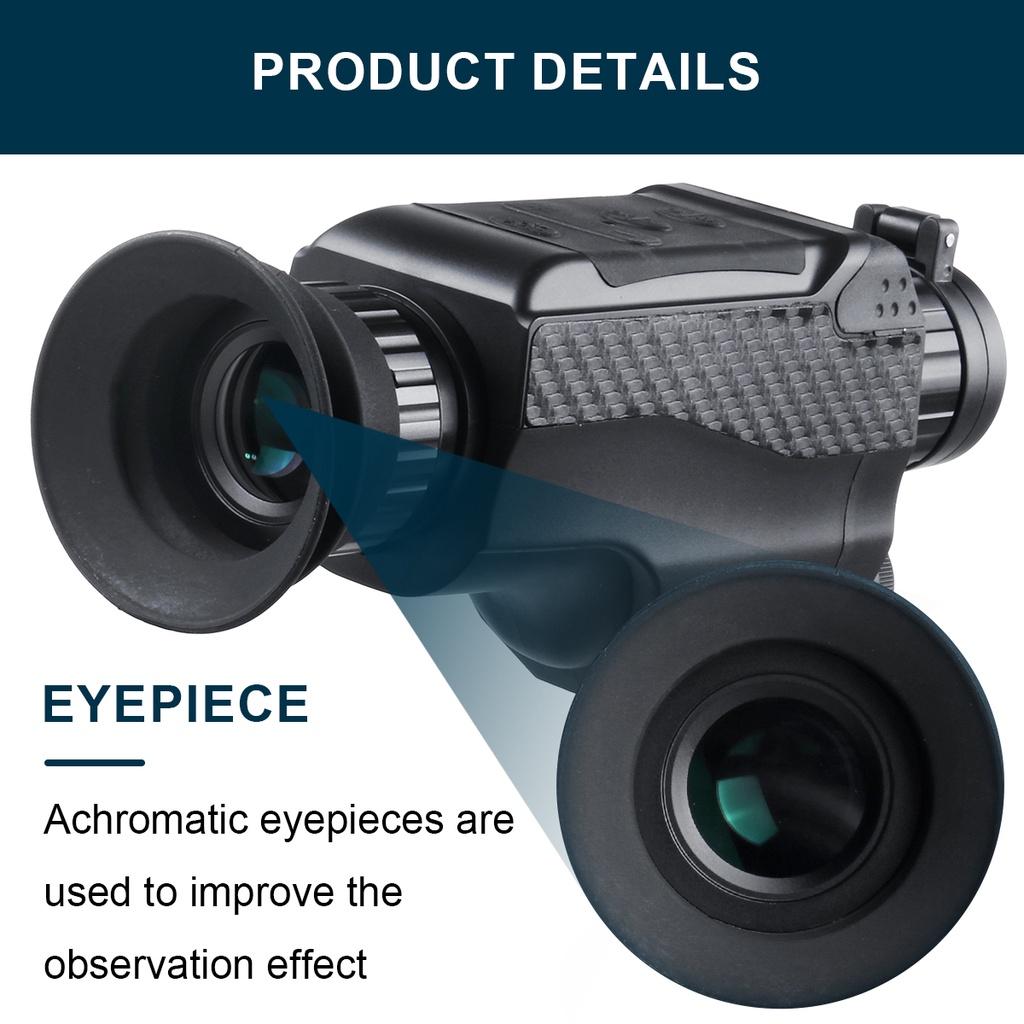 200M Full Dark Viewing Distance Outdoor Hunt Night Vision Device Infrared Optical Monocular Device 4-32X Digital Zoom Photo 3.7V