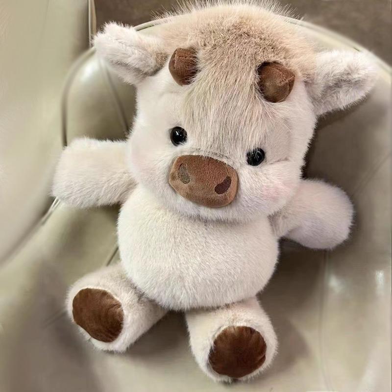 40cm Cute West Highland Calf Plush Toys Creative Run Fast Cartoon Soft Stuffed Animal Babys Appease Doll Pendat For Kid Gifts