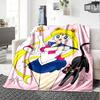 1pc Moonlit Sailor Magic flannel Blanket for Super Soft Cute Comfort Blanket for Travel Bedding Couch Sofa Blanket Y73025