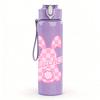 1PC Bunny Rabbit Pink Easter Line Art Print 750ml Color Plastic Sports Water Bottle Leakproof Flip Straw Lid Suitable for Sports Office Home Use