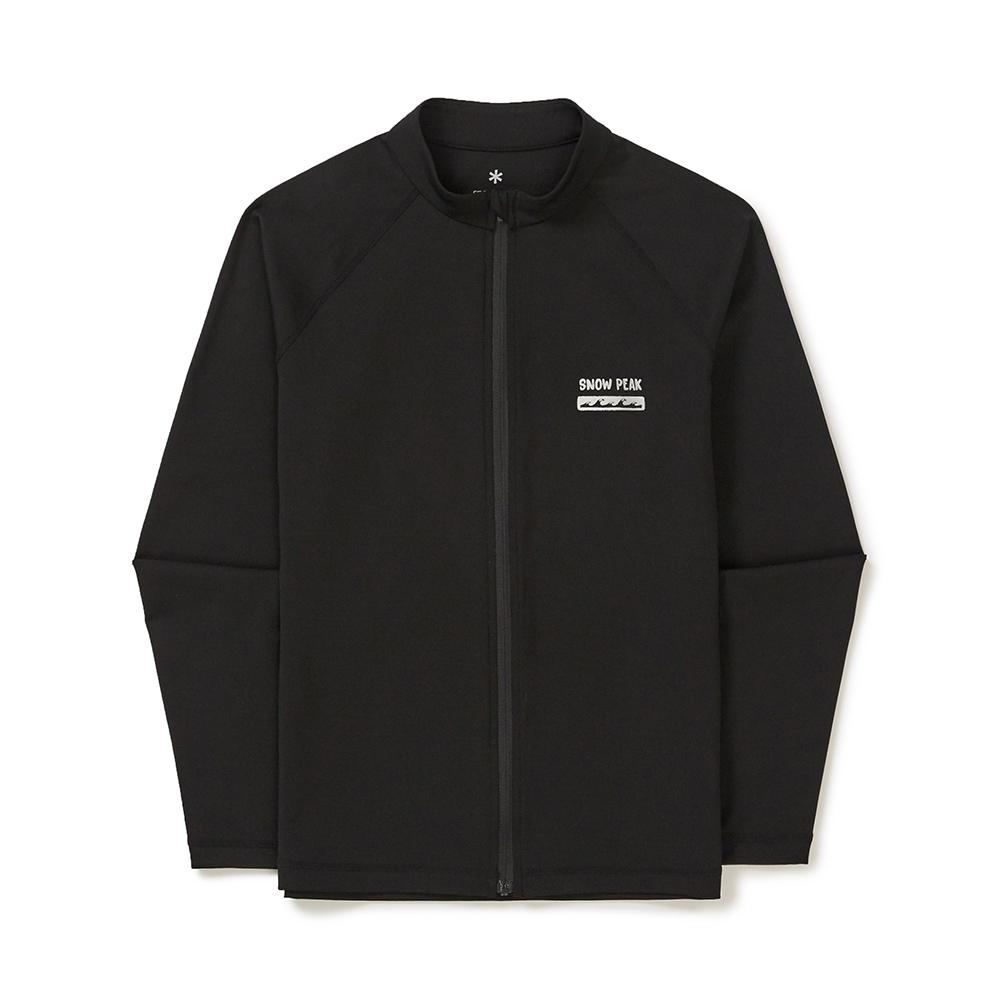 [Snowpeak] Water Women's Semi-Crop Zip-Up Rashguard Black (S25MWWSW05)