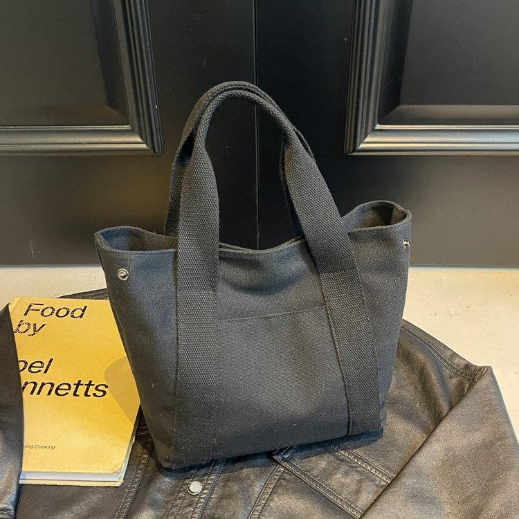 Canvas-Tasche Damen Herbst und Winter vielseitig 2025 neue Mode tragbare Damen-Tasche einfache Stofftasche Tragetasche