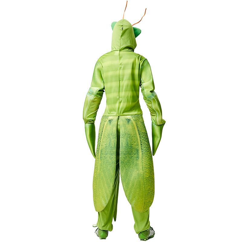 Unisex Praying Mantis Jumpsuit Costume for Halloween, Carnival, and Party Performances