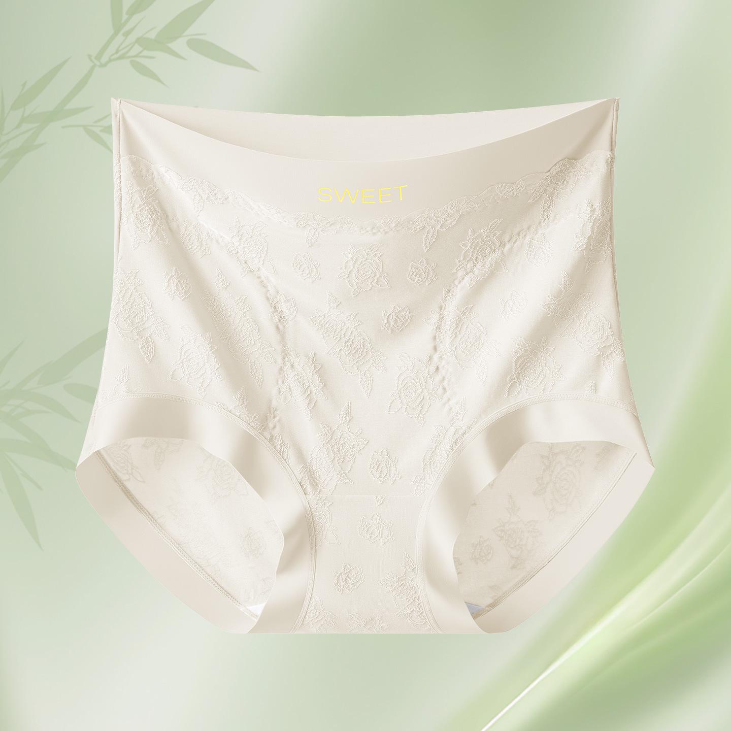 

Элегантные женские корректирующие трусы-слипы с высокой талией и китайским цветочным жаккардом L (100-120 lbs)