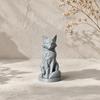 Geometric Faceted Fox Figurine, 3D Printed Sitting Fox Statue, Modern Art Fox Sculpture, Collectable Desktop Ornament for Home Table Shelf Decor