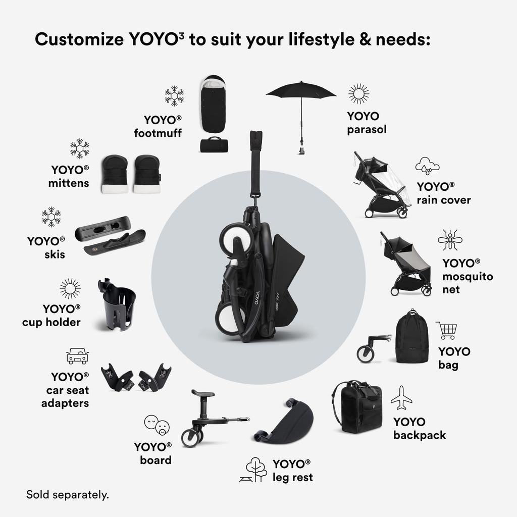 [Stokke] Stokke [Official] YOYO Footmuff Black W18.5cm x H5cm x D89cm 646603