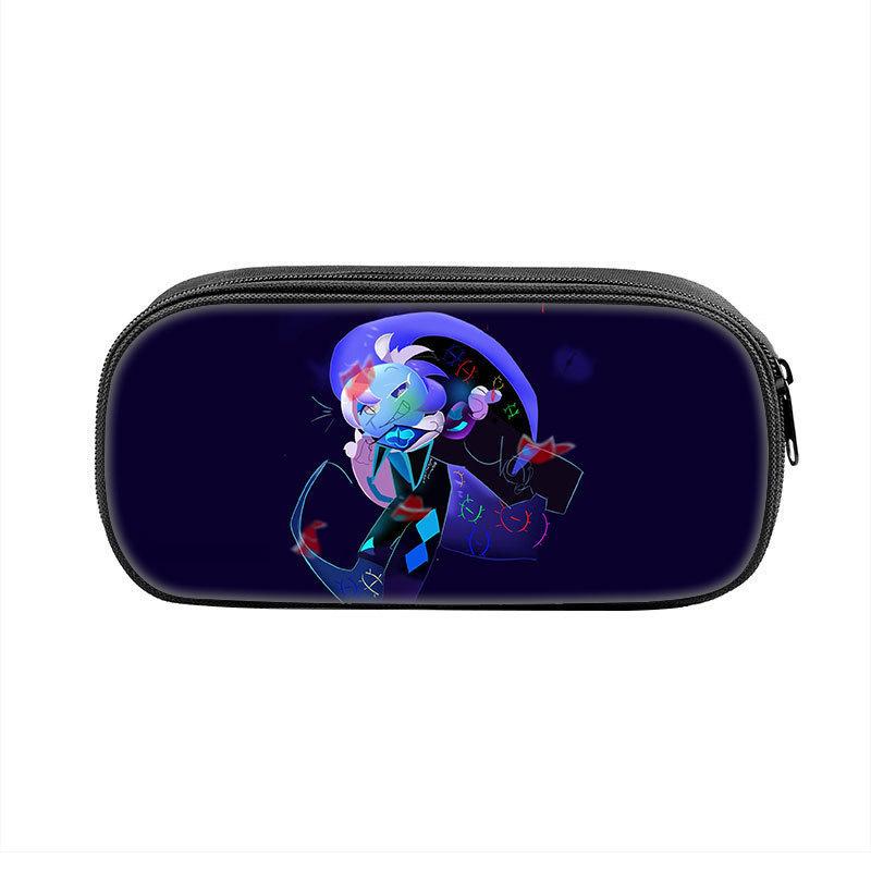 Shadow Milk Cookie Pen Case For Students Nylon Storage Organizer With Durable Material