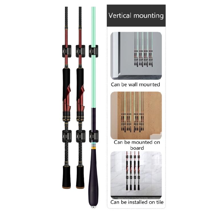 10pcs Fish Rod Organizers Fixing Buckle Space Saving Holder Fishing Accessories