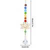 Crystal Wind Chimes Suncatcher Hanging Pendant Outdoor Indoor Ornament  Window Drop Bell Home Garden Decorarion