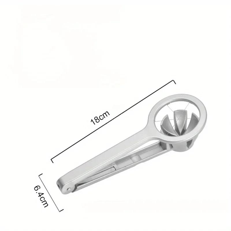 

Stainless Steel Egg Slicer Manual Kitchen Tool Egg Slicer For Hard Boiled Eggs for Salad Meal Prep