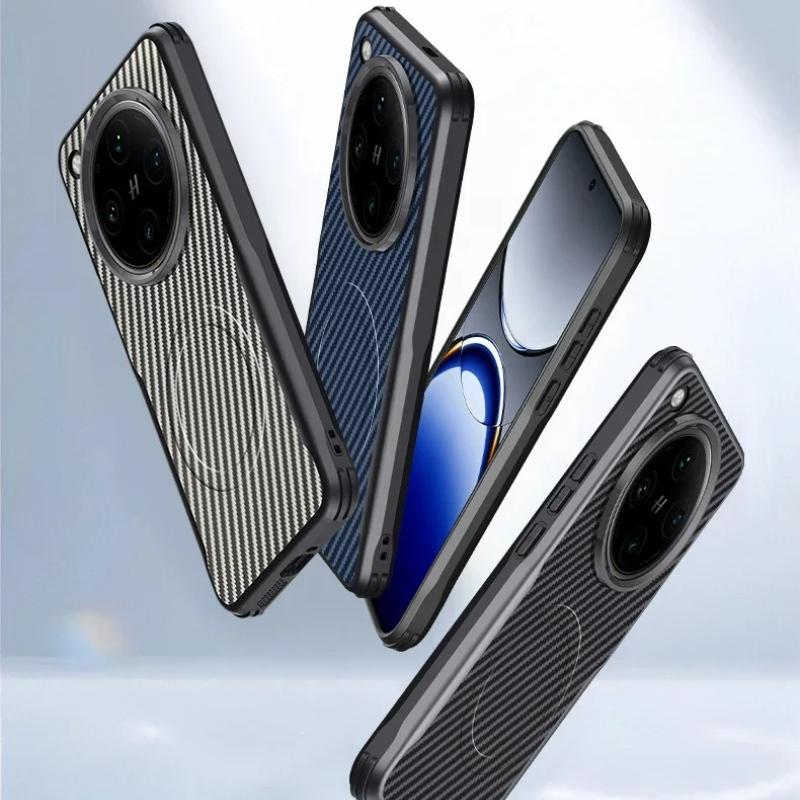 Carbon Fibre Texture Magnetic Case for OPPO Find X8 Ultra Magsafe Matte Shockproof Soft Cover for OPPO Find X8 Pro X7Ultra Shell