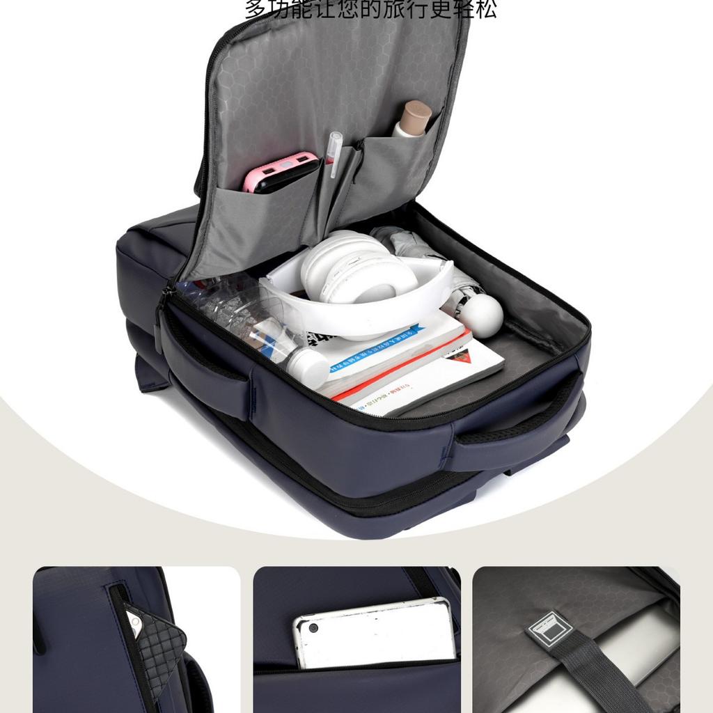 Schoolbag Men's Backpack Business Travel Commuter Fashion Backpack Travel Large Capacity High-end 11.1-inch Computer Bag Lightweight