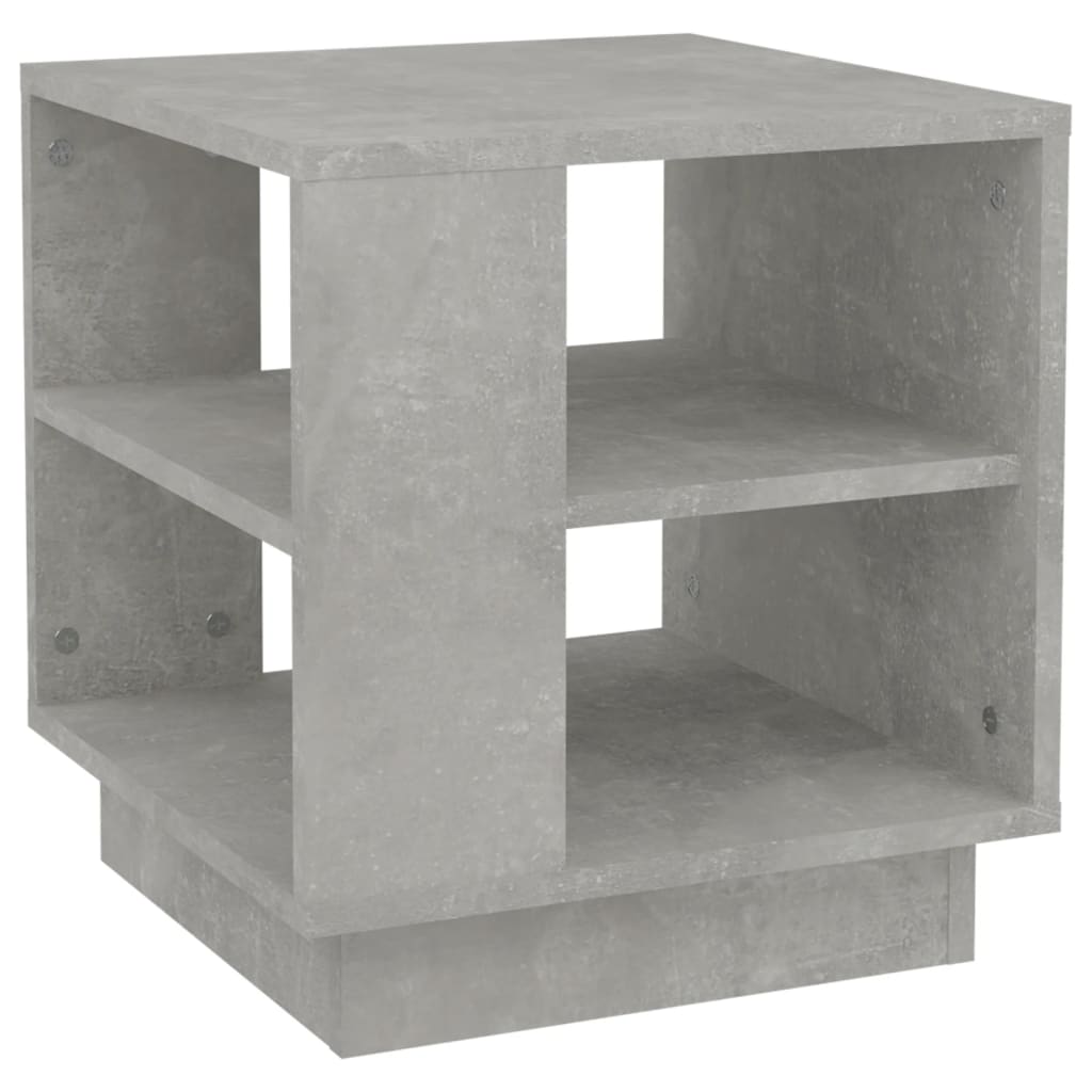 Coffee Table Concrete Gray 40 x 40 x 43 cm Engineered Wood