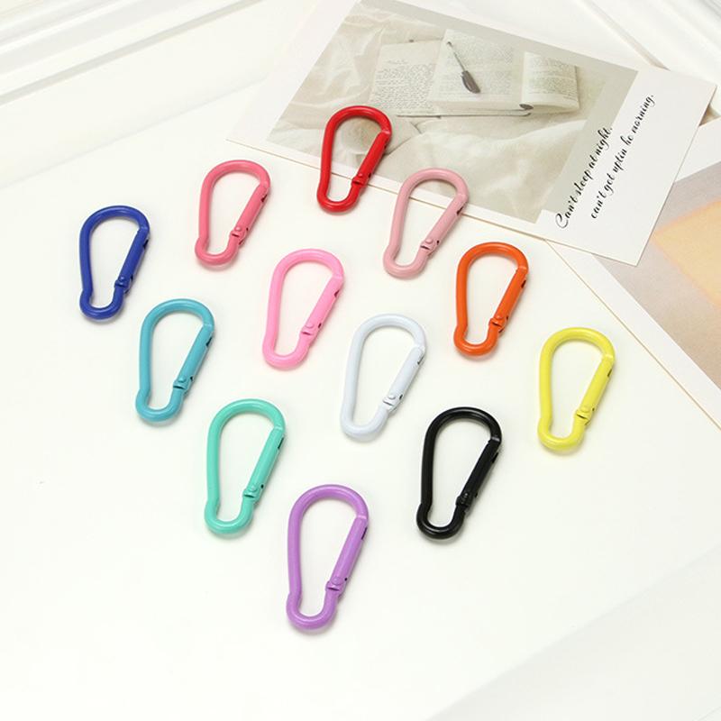 5 szt. Karabińczyk wspinaczkowy Pierścień sprężynowy Stop Otwierany Brelok Paski Części Zawieszka Klamra Zatrzaskowa Klips Hak spustowy