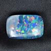 Lab-Created Opal Loose Gemstone 12.20 ct Multi-Color Cushion Cut October Birthday Birthstone
