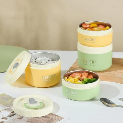 1 adet Taşınabilir Sızdırmaz Termal Yemek Kutusu İstiflenebilir Mikrodalgaya Uygun 304 Paslanmaz Çelik Bento Yemek Kabı