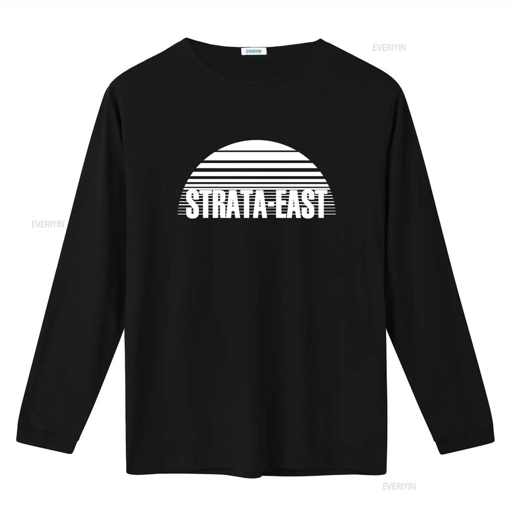 Strata East Print T Shirt Fashion Streetwear vintage Washed homme Unisex Comfortable Soft Breathable graphic Stylish fashion