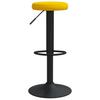Bar Stool 2 Pcs Mustard Yellow Velvet