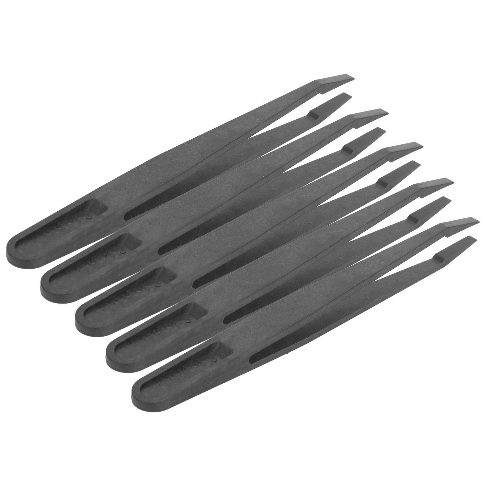 

20 шт. Антистатические пинцеты из углеродного волокна с изогнутым кончиком для DIY электроники, инструмент для ремонта часов