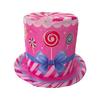 Christmas Santa Hat with Design for Holiday Party Decoration