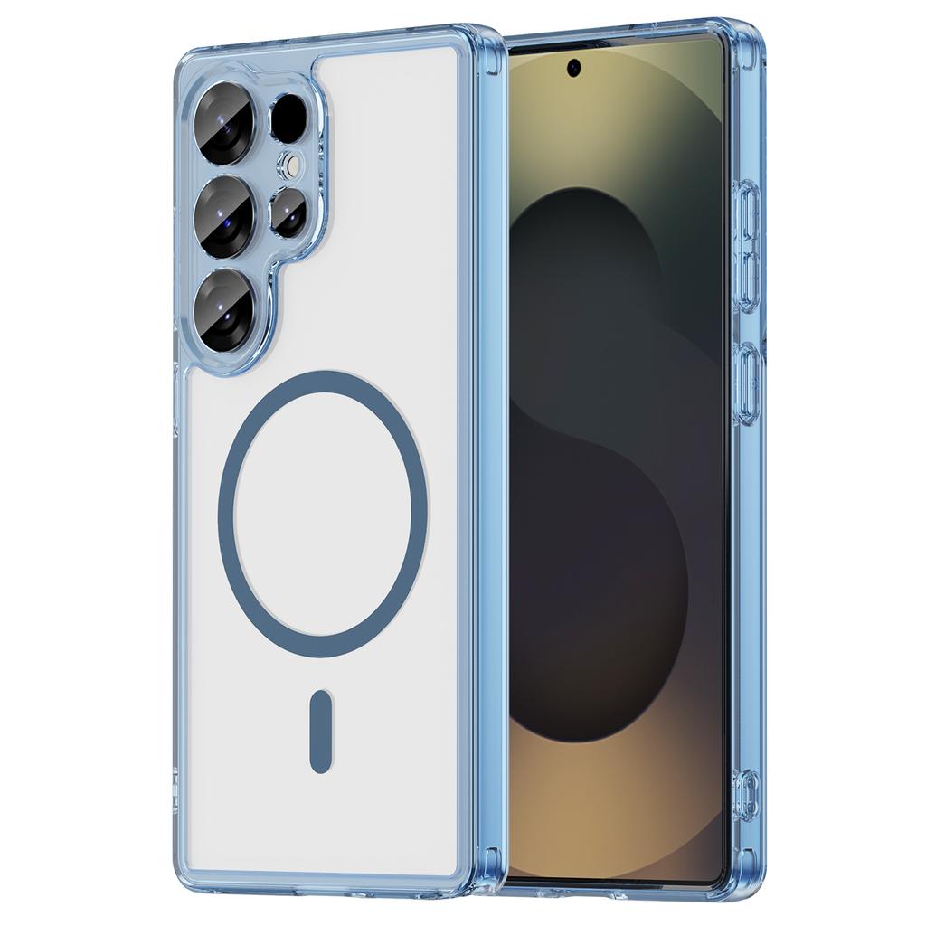 Magnetic Wireless Charging Phone Case For Samsung Galaxy S26 S25 S24 Ultra Plus S26Ultra Shockproof Clear Back Cover Coque