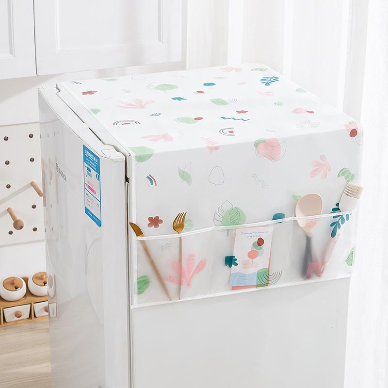 Dust Cover Special for Refrigerator, Waterproof Oil-Proof Home Fabric Sleeve, Multi-Function Organizer Dust Bag