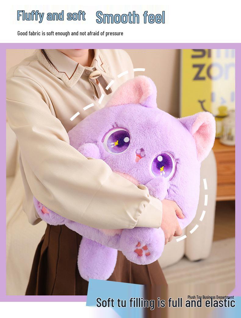 

Kazi Cat Plush Toy - Cute Cartoon Animal Doll for Girls Birthday 25cm 0.25kg синій