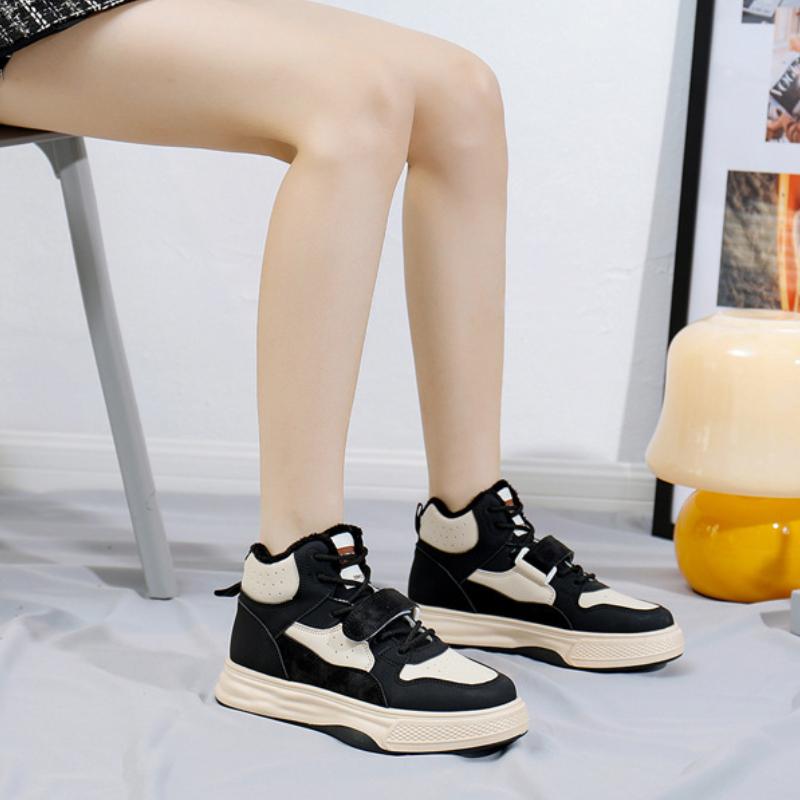 Winter Sneakers Women Platform Sports Shoes Comfort Plus Plush Keep Warm Running Skateboard Shoes Ankle Snow Boots
