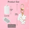 Slipper Shape Silicone Keychain Cap Accessories Portable Durable Holder Keychain Compatible For Lipgloss Storage And Balm Cap