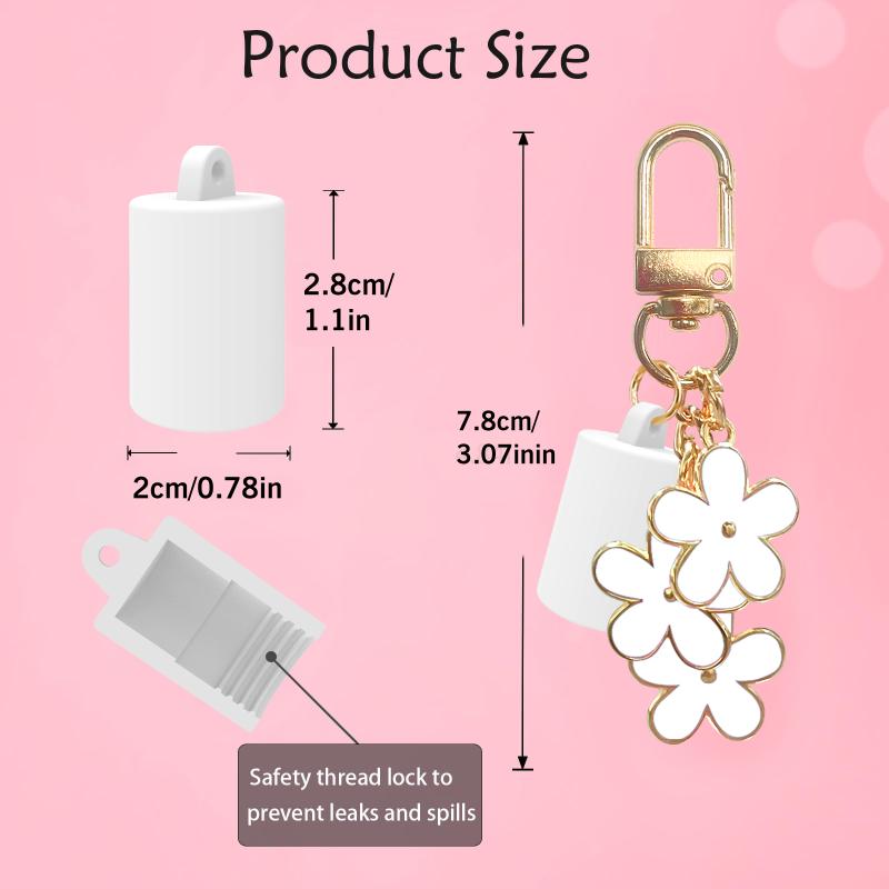Slipper Shape Silicone Keychain Cap Accessories Portable Durable Holder Keychain Compatible For Lipgloss Storage And Balm Cap